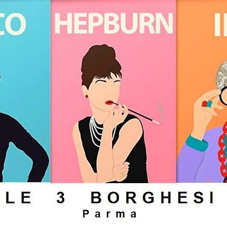 Le Tre Borghesi Hotell Parma Exteriör bild
